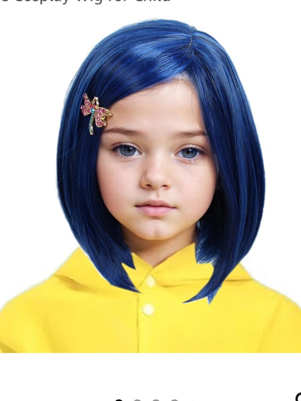 Kids Coraline Costume with Wig
